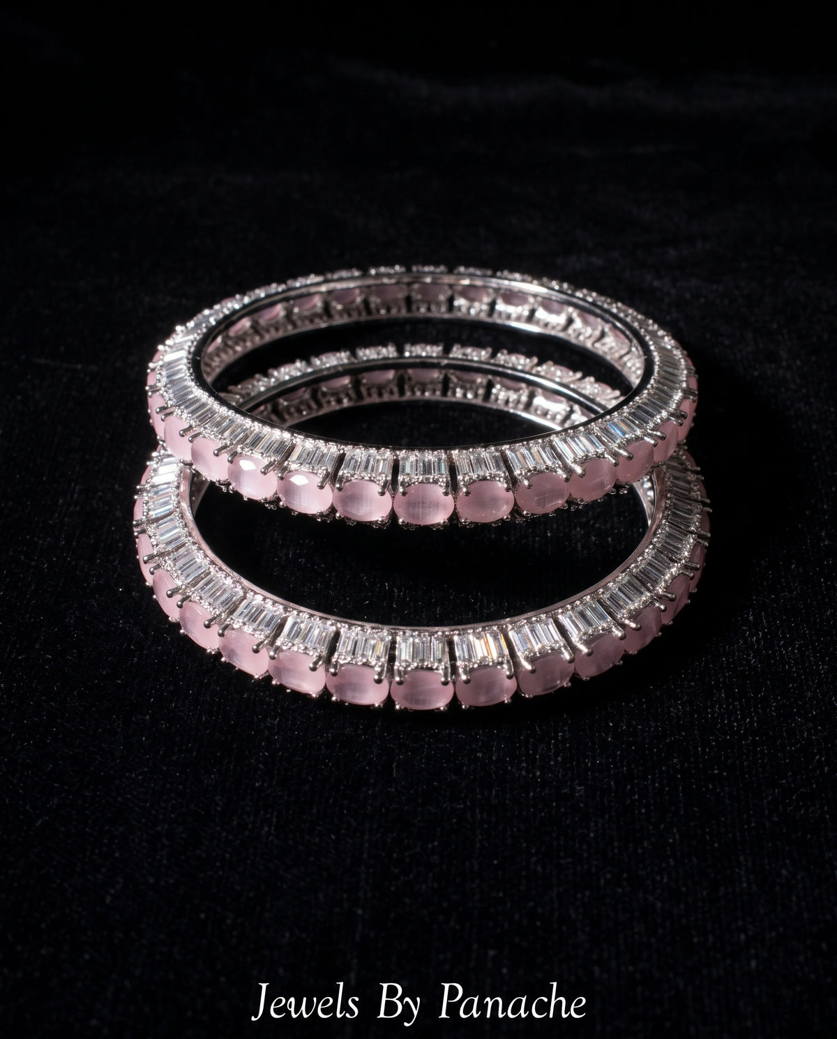 Pink Radiance Cubic Zircon AD Banglesbridal jewellery Australia