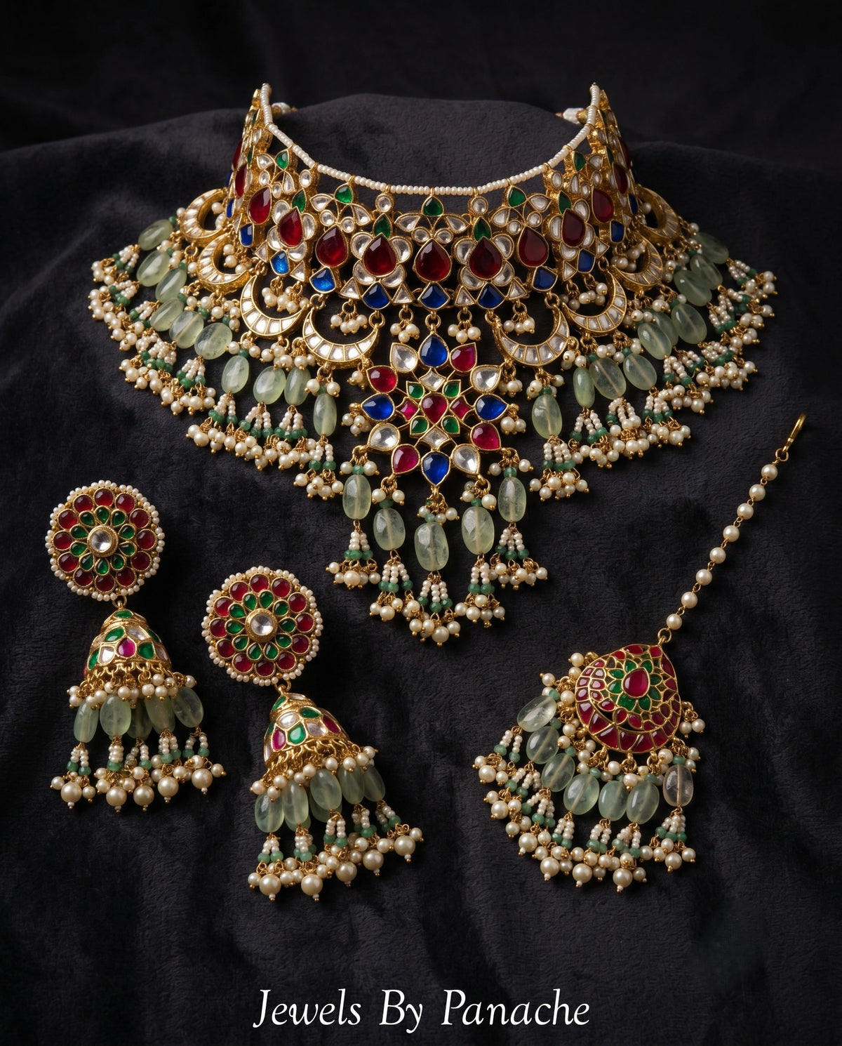 Mahi Bridal Necklace Set | Jadau Bridal Jewellery Sydneybridal jewellery Australia
