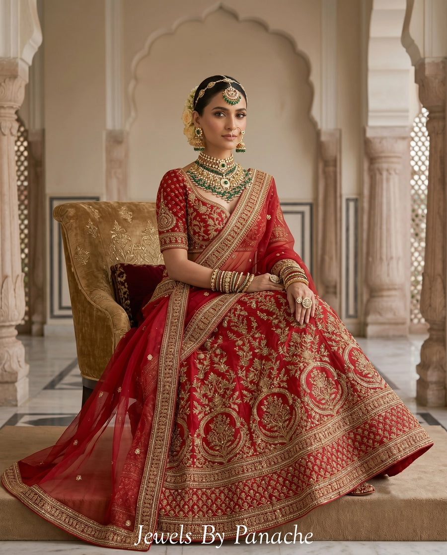 Mira – Jadau Kundan Bridal Choker & Necklace Set styling inspiration