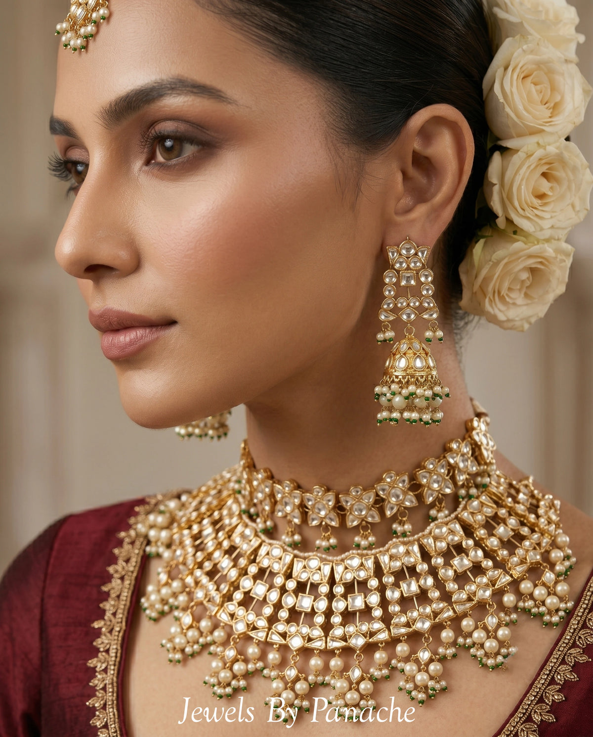 Padhmini Bridal Necklace Set | Luxury Indian Bridal Necklace Setbridal jewellery Australia