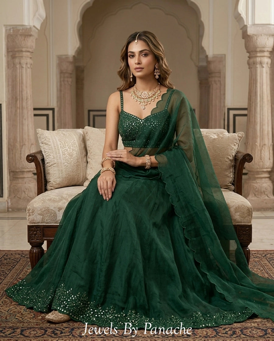 Rose Moissanite-Inspired Indian Wedding Necklace Set styling inspiration