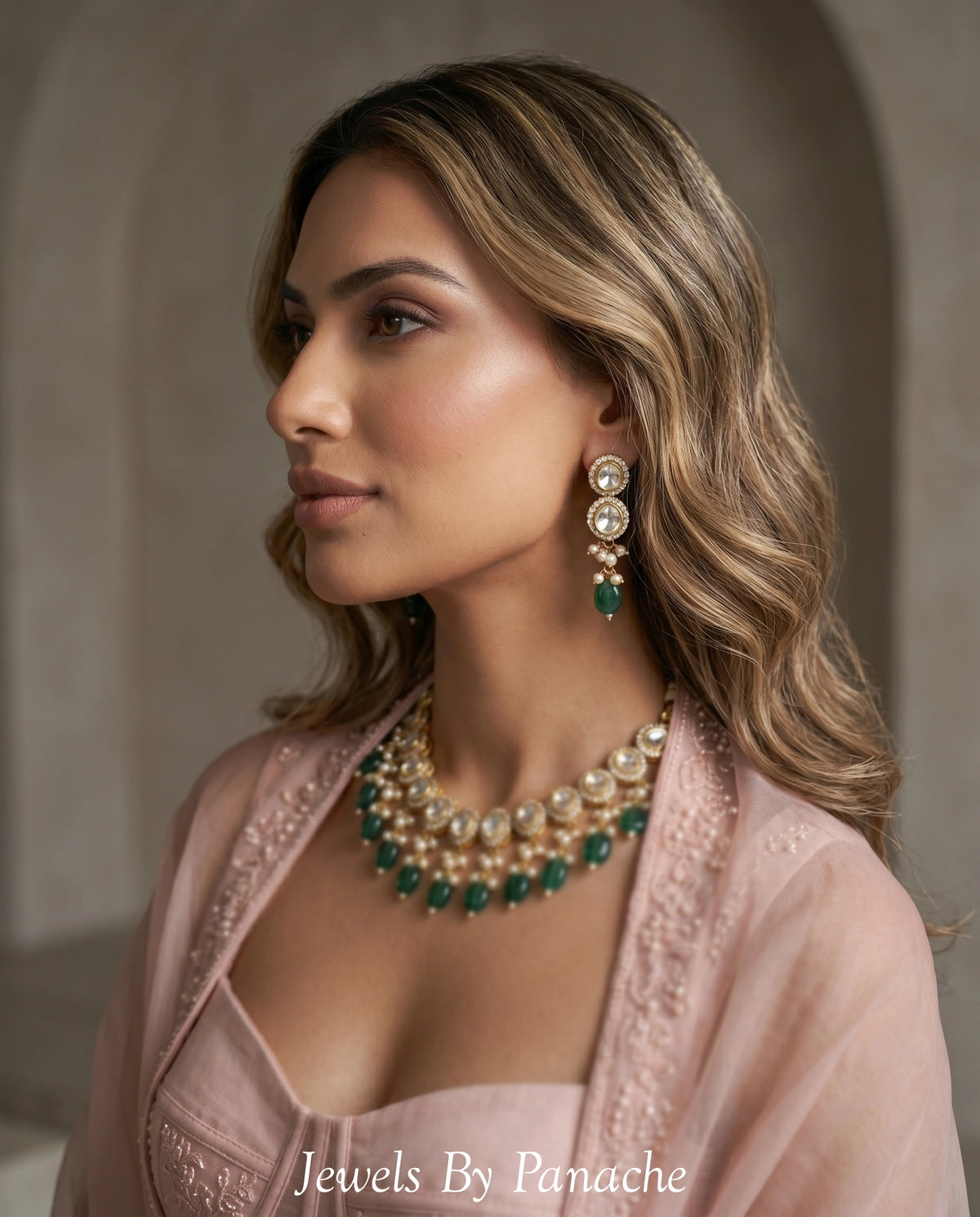 Sanya Kundan Necklace Set | Indian Wedding Jewellerybridal jewellery Australia