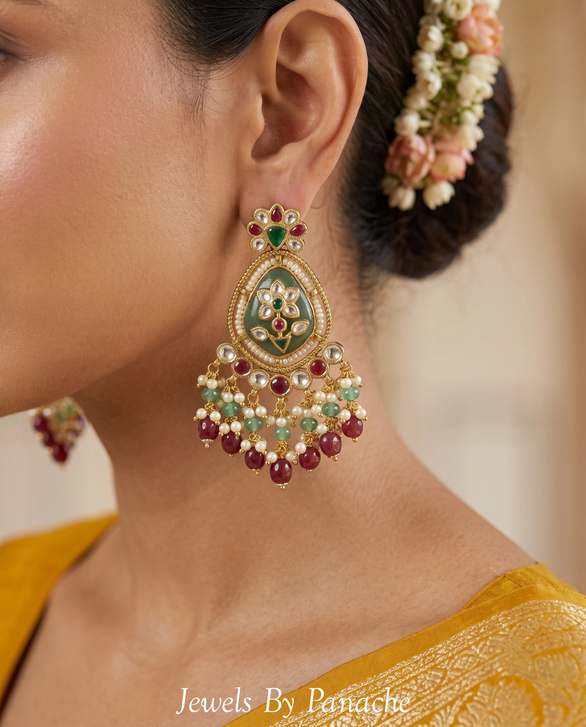 Tarini Paachi Kundan Heritage Bridal Necklace Setbridal jewellery Australia