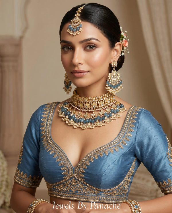 Zainab Paachi Kundan Bridal Necklace Set
