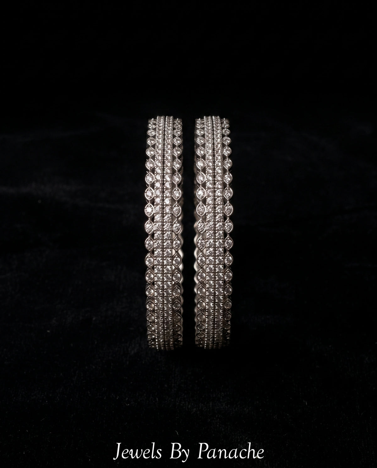 Luxury AD Cubic Zircon Micro Setting Bangle – Clear Stonesbridal jewellery Australia