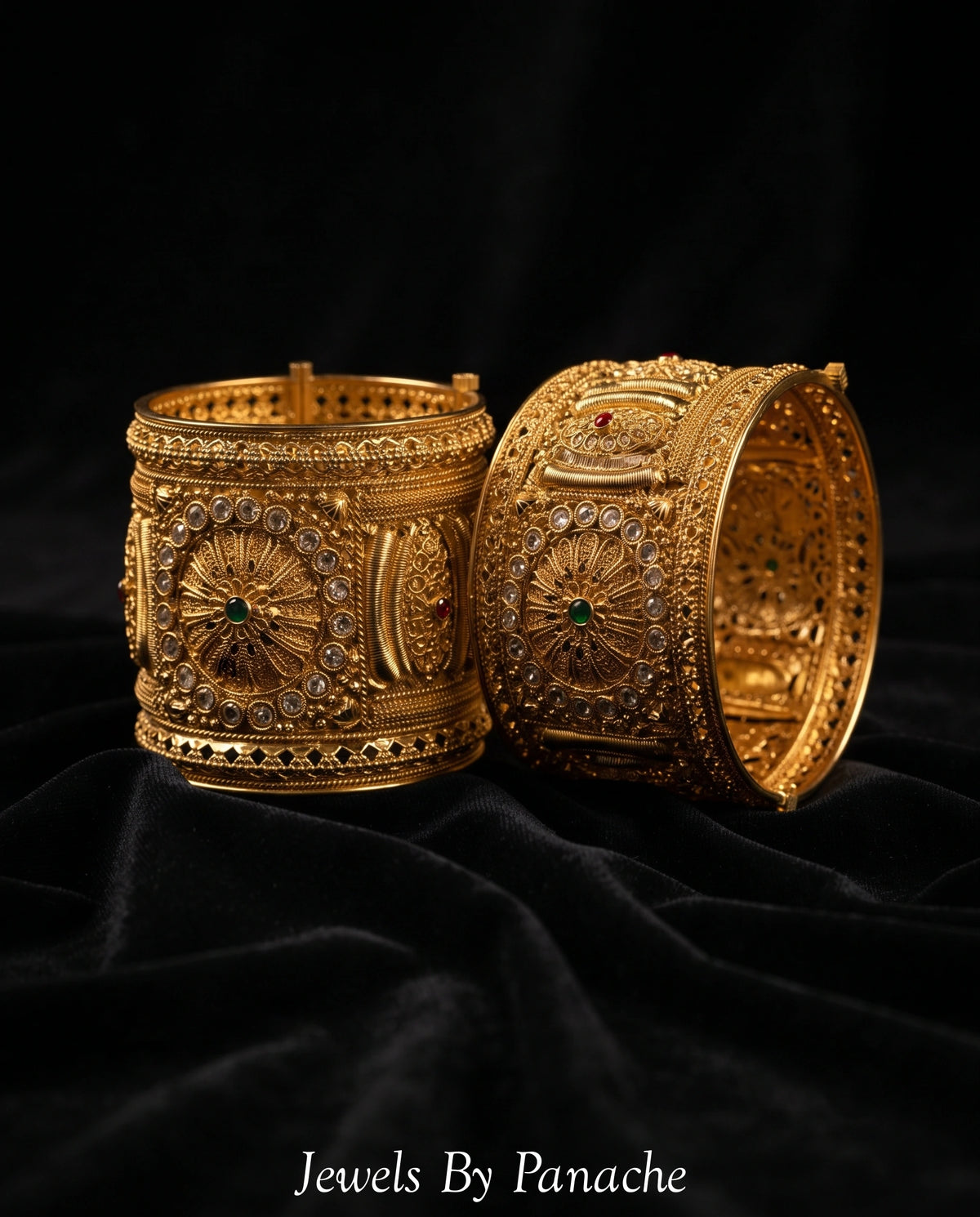 Heritage Gold Colour Bridal Kada Braceletbridal jewellery Australia