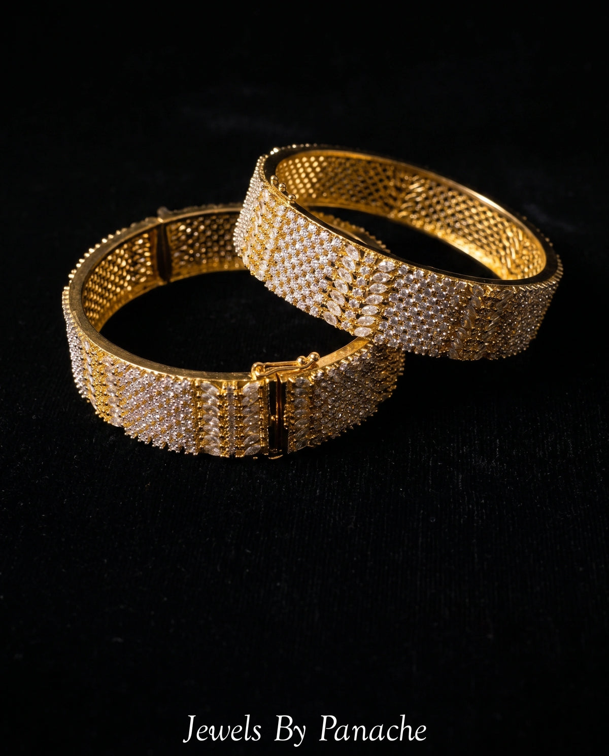CZ Micro Setting Bangles | Luxury Bridal Bangles Australiabridal jewellery Australia