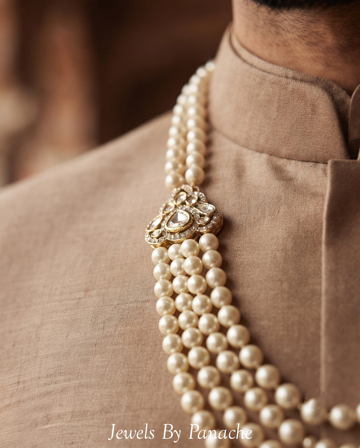Luxury Groom Pearl Necklace (Mala)bridal jewellery Australia