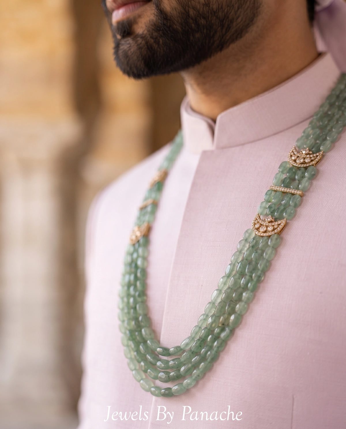 Mint Green Kundan Groom Malabridal jewellery Australia