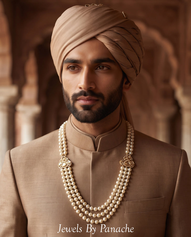 Luxury Groom Pearl Necklace (Mala)
