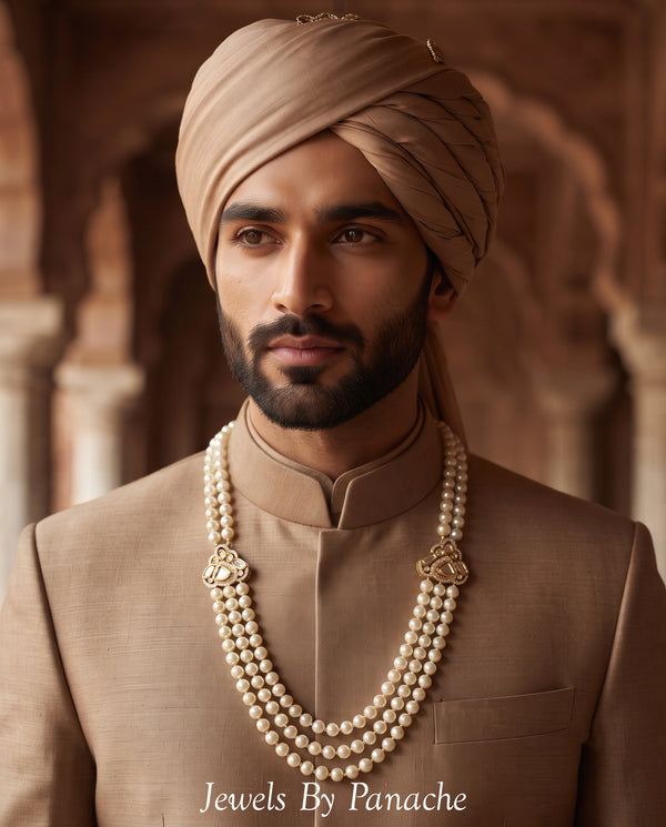 Luxury Groom Pearl Necklace (Mala)