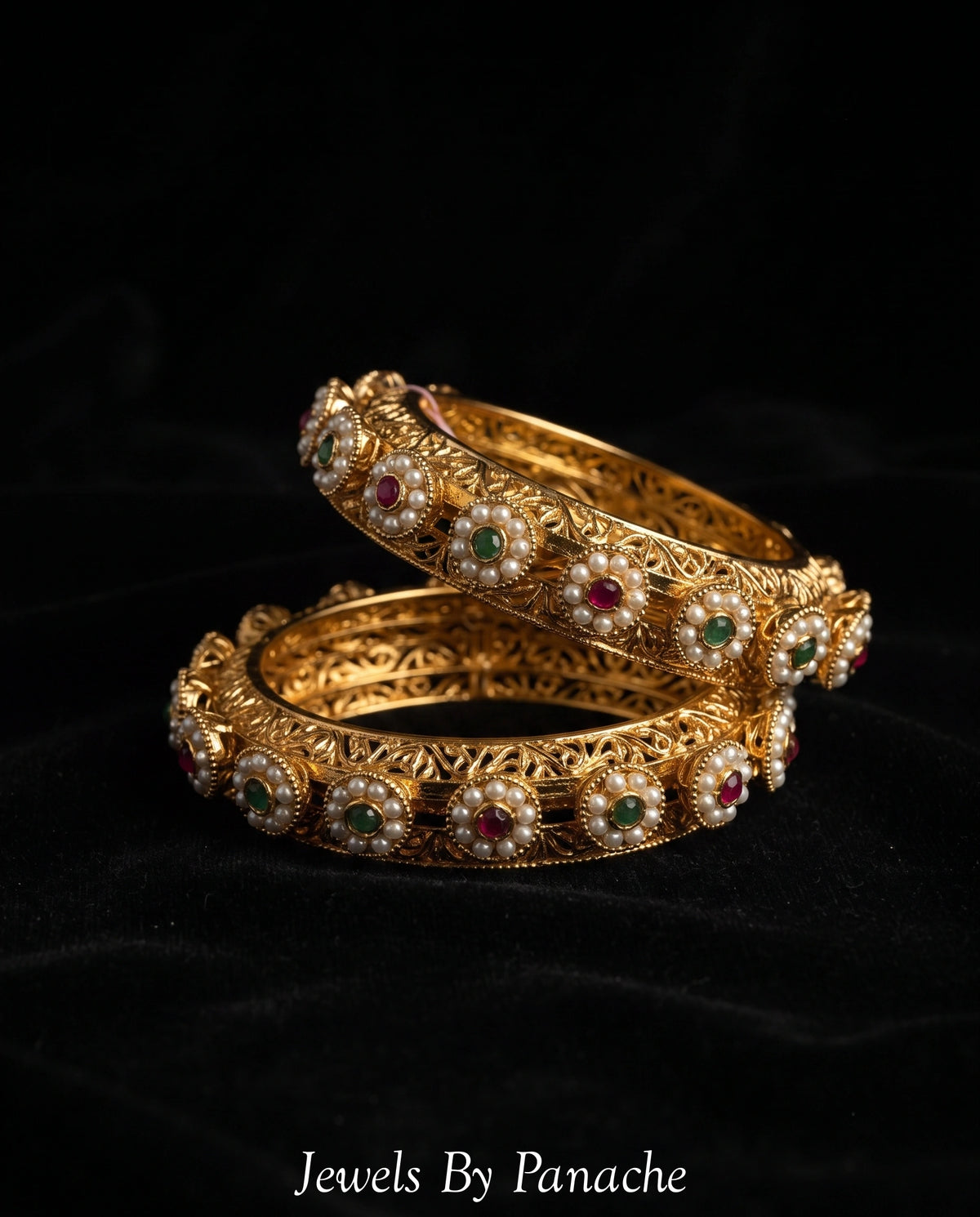 Heritage Pearl Work Pacheli Banglesbridal jewellery Australia