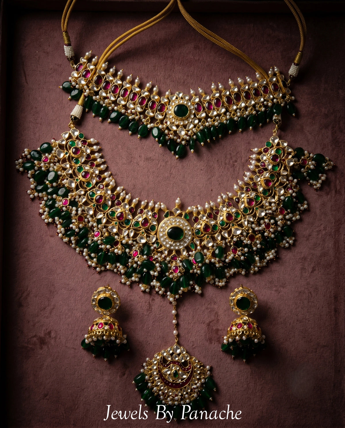 Mira – Jadau Kundan Bridal Choker & Necklace Setbridal jewellery Australia