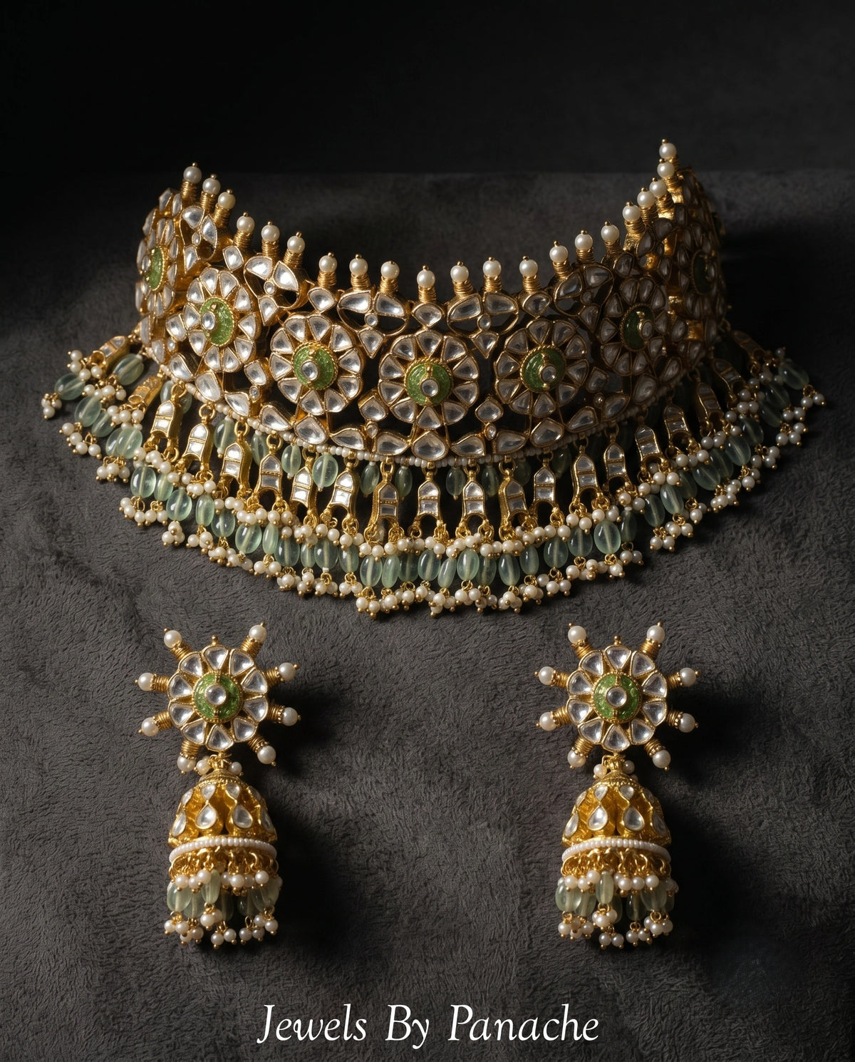 Noor Paachi Kundan Wedding Necklace Set | Bridal Jewellery Australiabridal jewellery Australia
