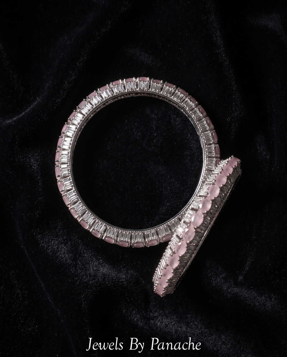 Pink Radiance Cubic Zircon AD Banglesbridal jewellery Australia