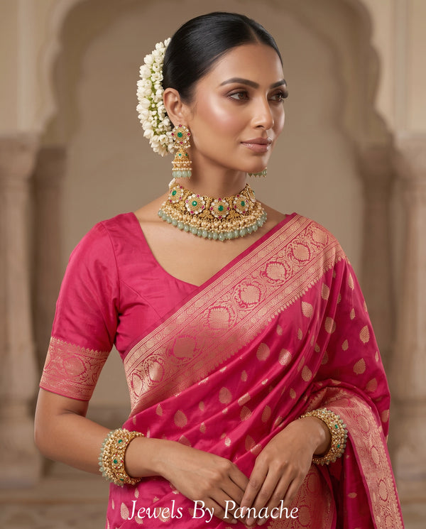 Tara Paachi Kundan Heritage Wedding Necklace Set