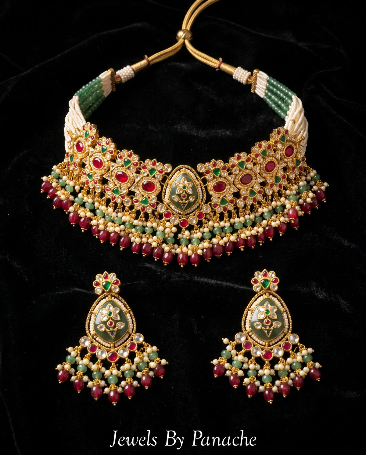 Tara Paachi Kundan Heritage Wedding Necklace Setbridal jewellery Australia