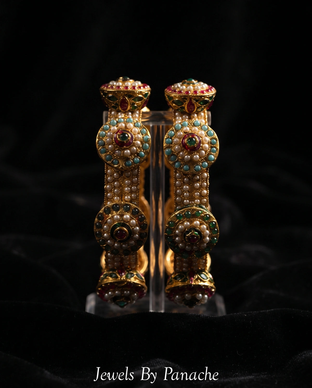 Multicolour Traditional Jadau Pacheli Bangle Braceletsbridal jewellery Australia
