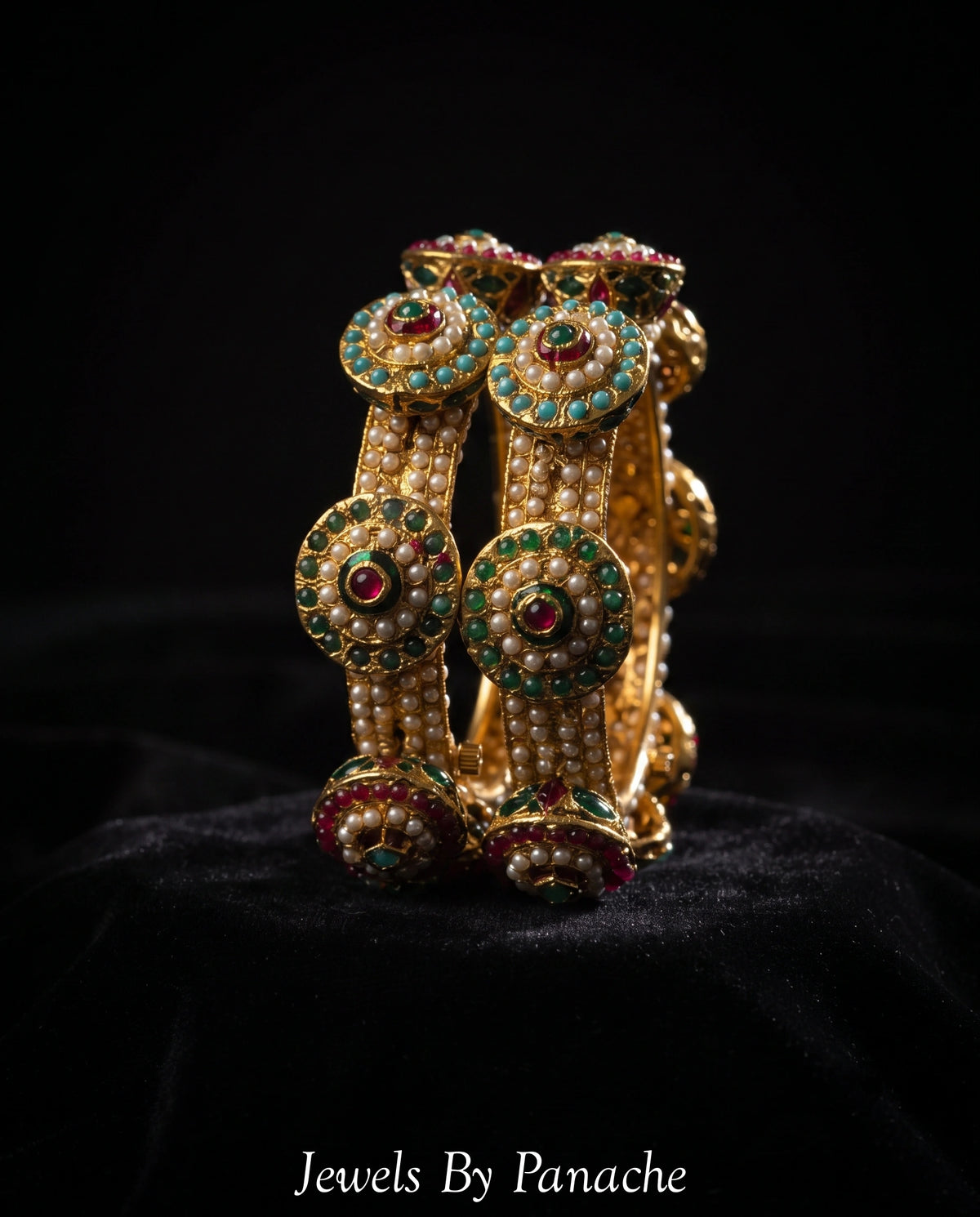 Multicolour Traditional Jadau Pacheli Bangle Braceletsbridal jewellery Australia