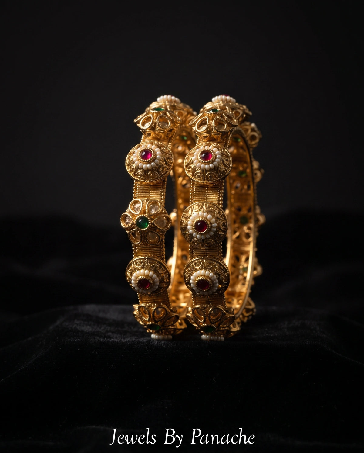 Heritage Pacheli Bangle with Reverse ADbridal jewellery Australia